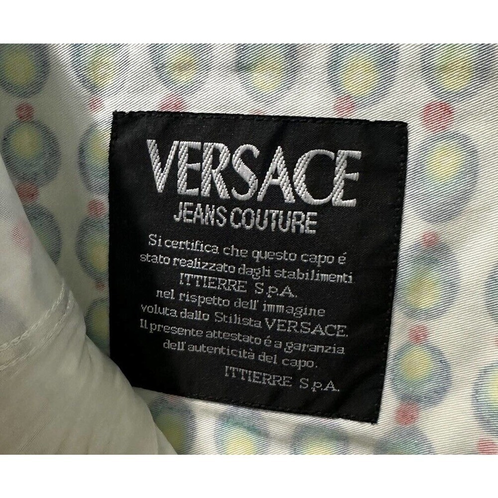 Vtg 90’s Versace Pants Colorful Olive Novelty Disco Atomic Art To Wear S… - Picture 9 of 16